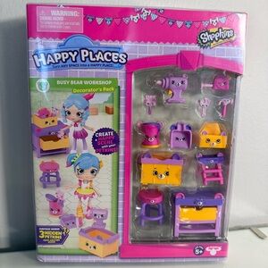 Shopkins Happy Places Decorator's Pack BUSY BEAR WORKSHOP Season 3 New & Sealed
